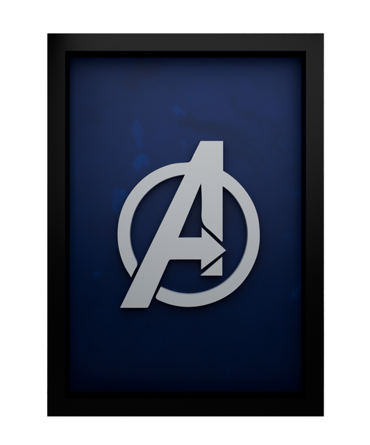 Avengers Frame WIth 3D-printed Logo