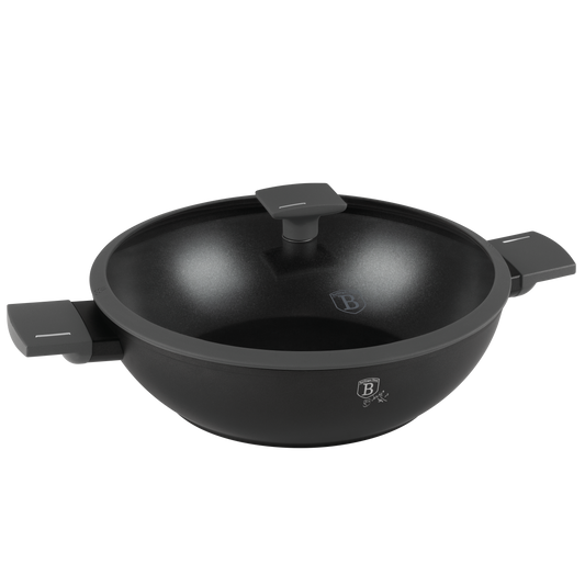 Casserole Wok with lid, 30 cm Anthracite