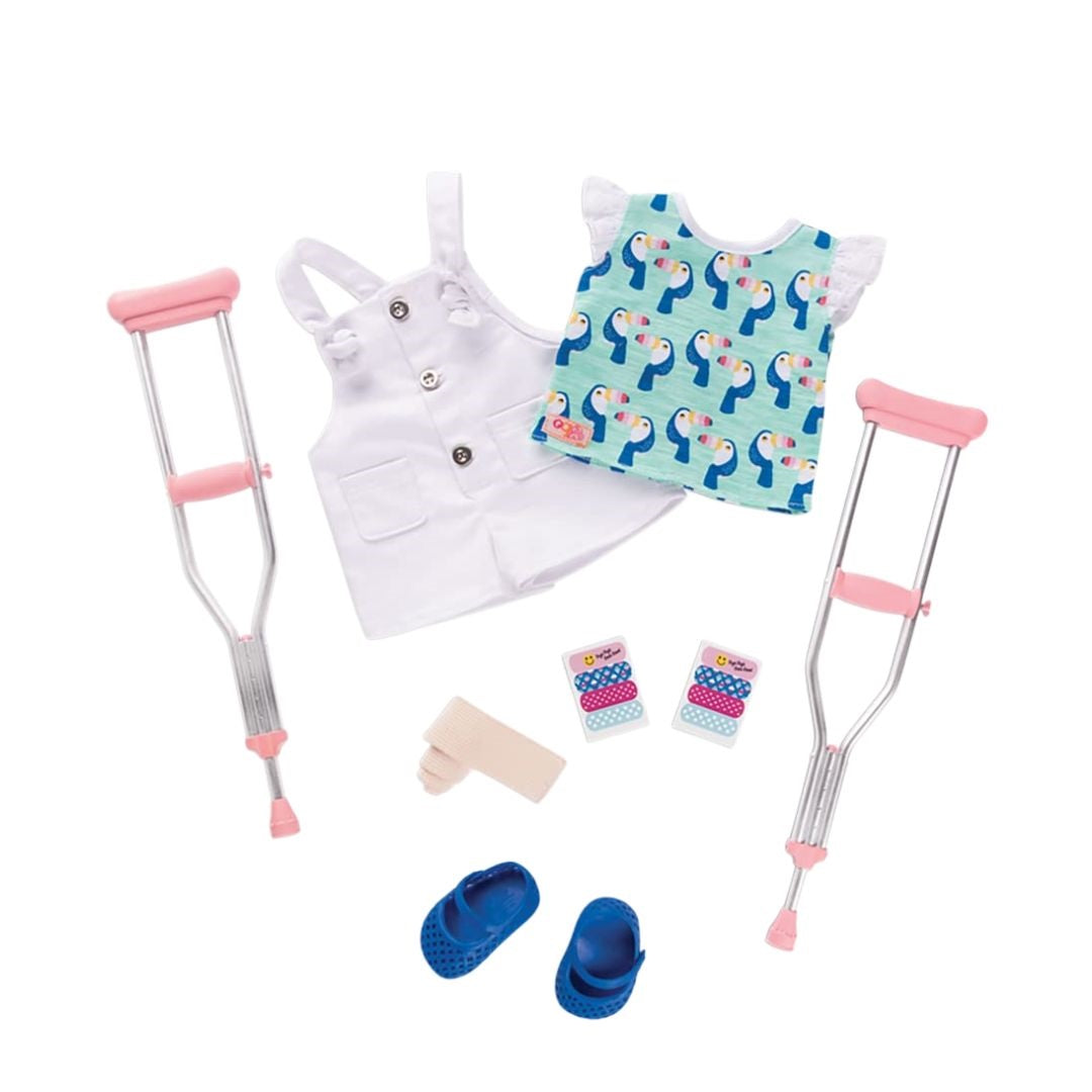 Our Generation Outfit Deluxe Set Crutches