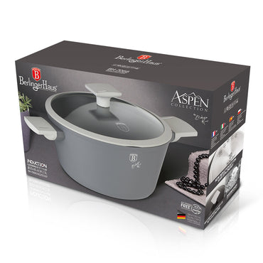 Casserole with lid,Matt Grey