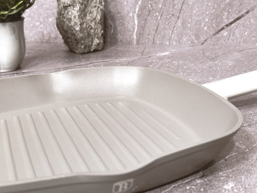 Grill pan with lid, 28 cm, Matt Grey