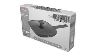 Grill pan with lid, 28 cm, Anthracite
