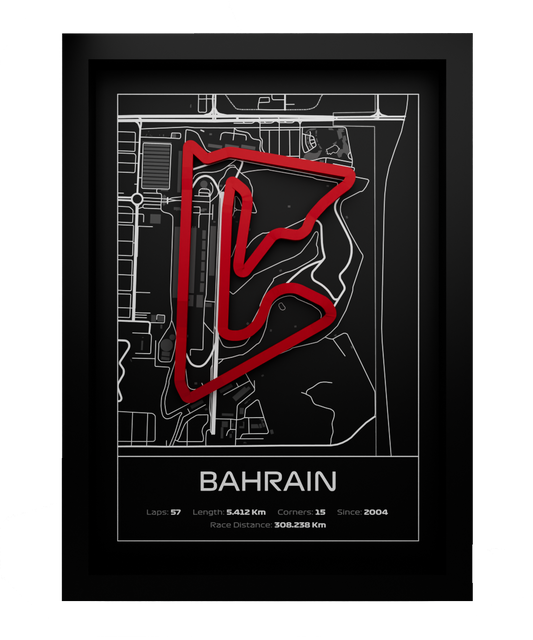 Bahrain Frame WIth 3D-printed track