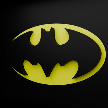 Batman Frame WIth 3D-printed Logo