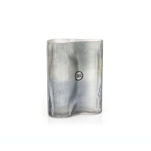 Vase Riba-6 Grey by By-Boo - Height 25 cm