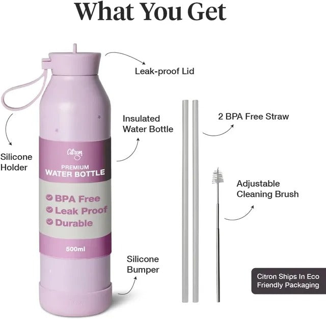 Citron - Spaceship Stainless Steel Water Bottle - 500ml