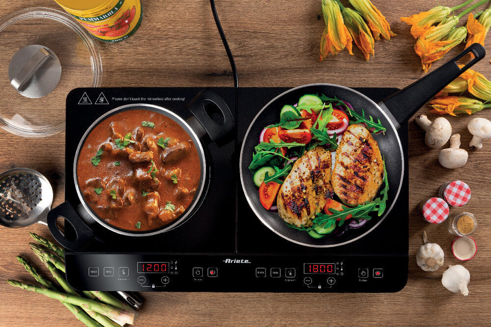 Double induction hotplate 2000W + 1500W