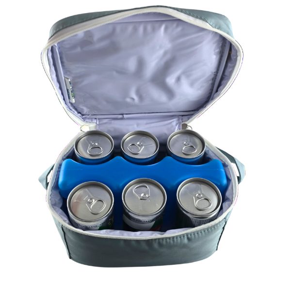 Cooler Bag with Ice Pack Fits 6 Baby Bottles or Soda Cans