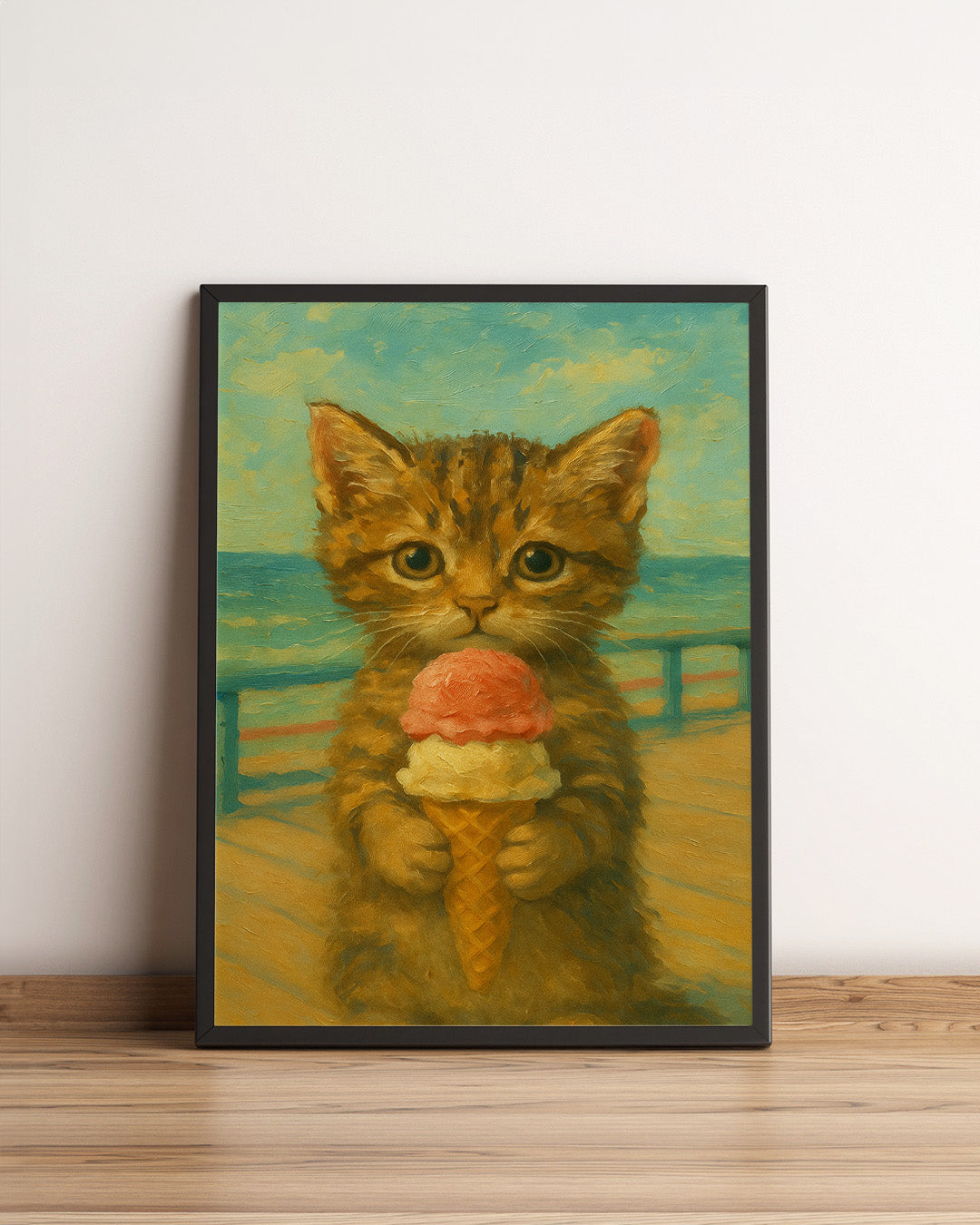 Sook's Ice Creamy Cat Poster