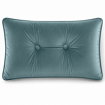 Tiseco Home Studio Cushion - Button-Tufted Velvet - Teal