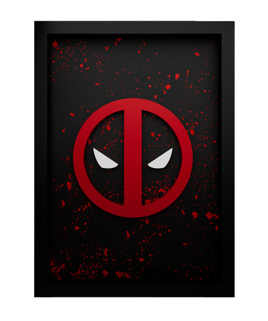 Deadpool Frame WIth 3D-printed Logo