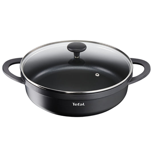 Tefal E2187214 Trattoria – Shallow pot 28cm + Glass lid