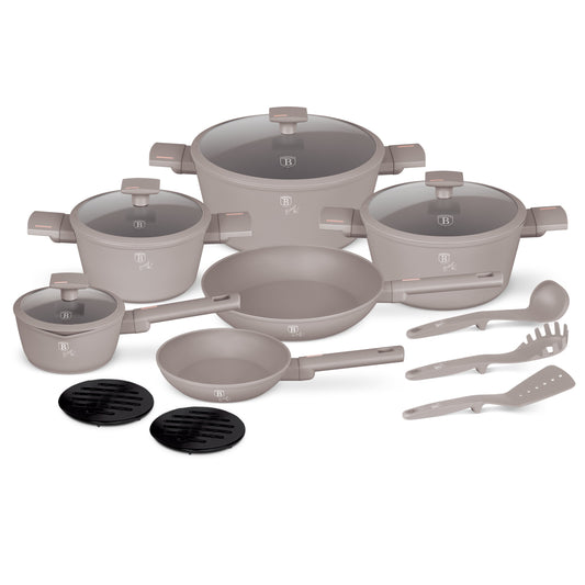 15-Piece Kitchen Stackable Cookware Set
