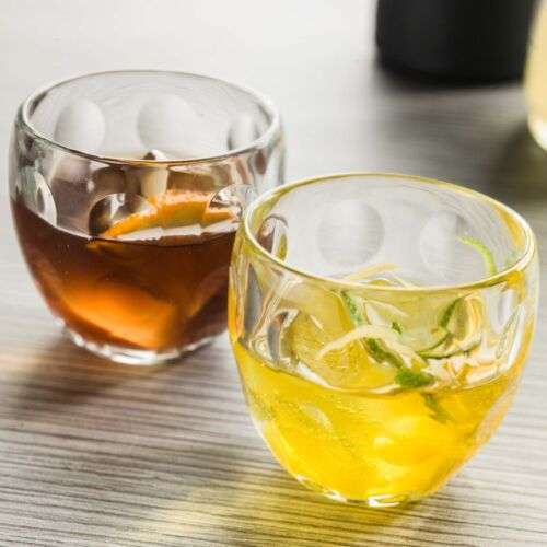 Glass Espresso Cup & Plastic Saucer by GUZZINI