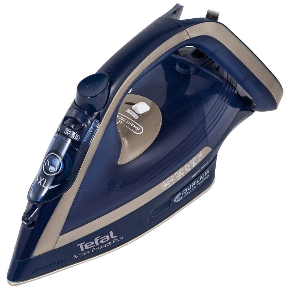 Tefal FV6872E0 Iron Smart Protect+, Blue/Silver Premuim, 45g