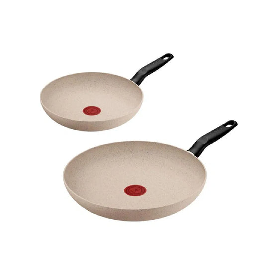 Tefal G0079053 Essential Beige Frypan Set 2 pcs Induction (Frypan 24cm/ 28cm)
