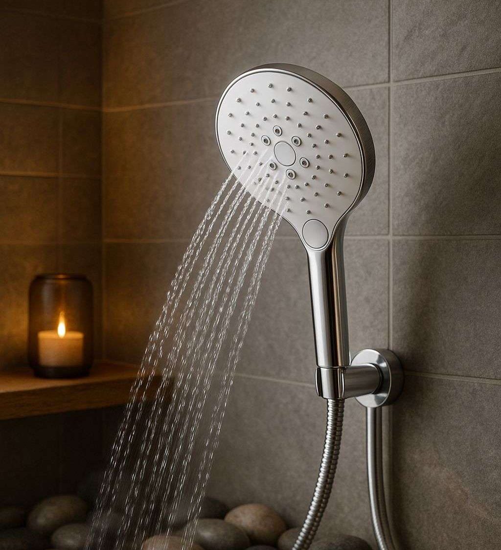 Automatic Cleaning Shower Head 12 cm by Wenko
