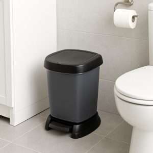 Rotho PASO Trash Can With Pedal – 6L
