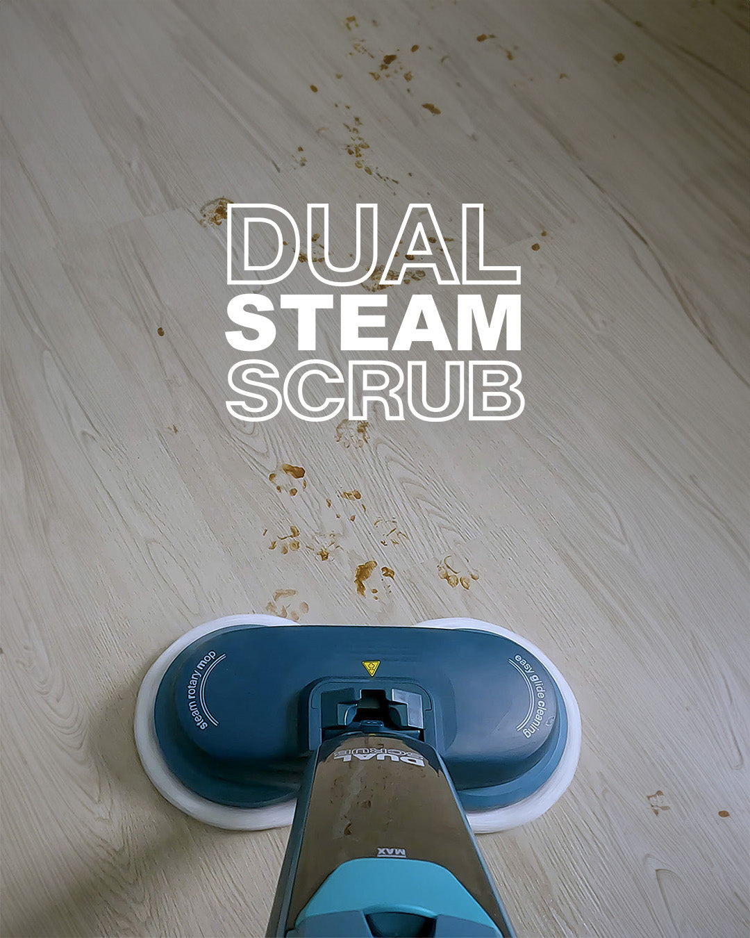 Dual Steam Scrub Rotating Brushes ,1200W