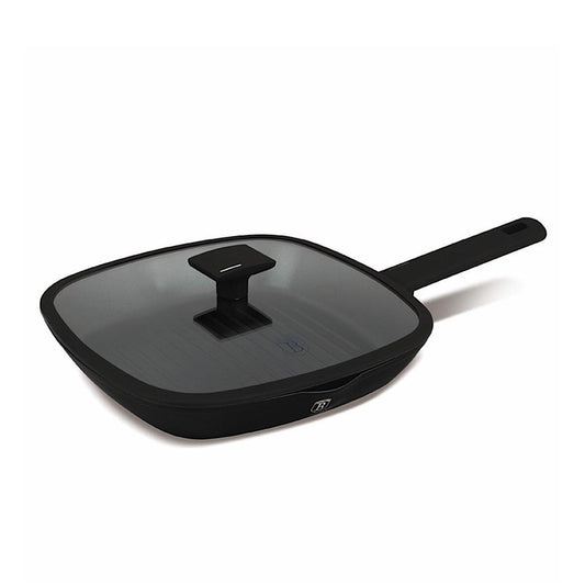Grill pan with lid, 28 cm, Black Matt