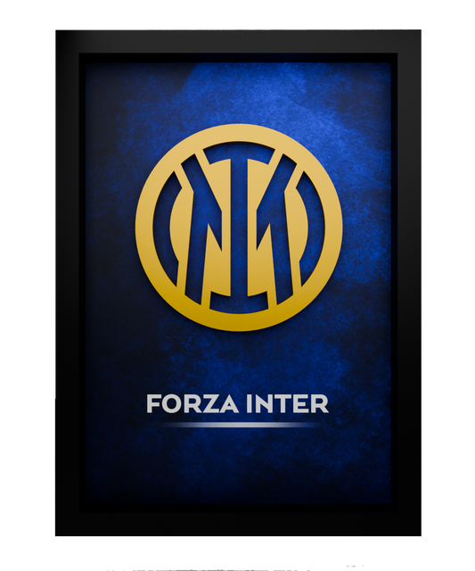 Inter Milan Frame WIth 3D-printed Logo