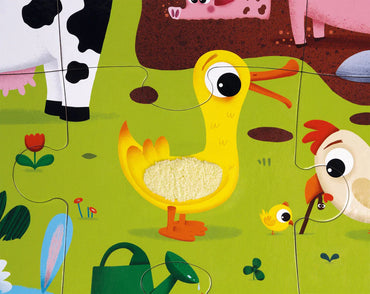 Janod Farm Friends Tactile Puzzle