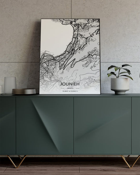 Sook's Jounieh Map Poster