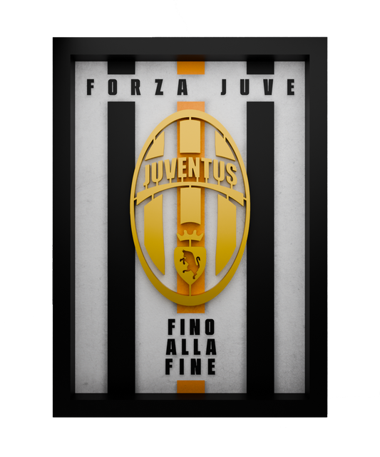 Juventus Frame WIth 3D-printed Logo