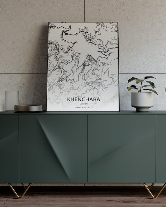 Sook's Khenchara Map Poster