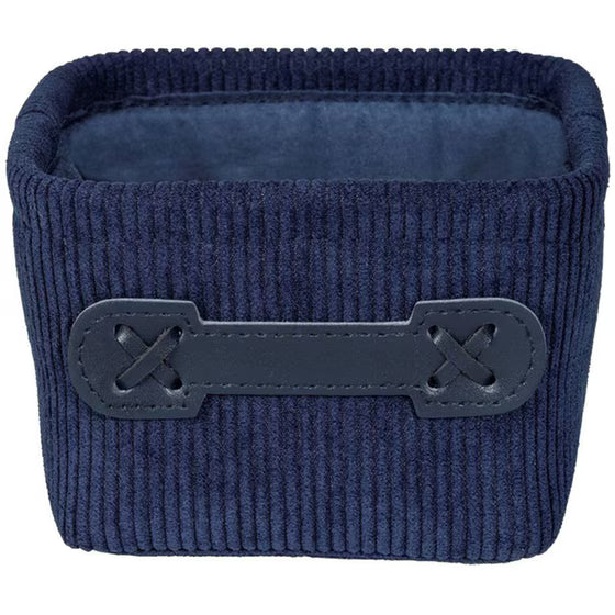 Bathroom basket Anela mini square, dark blue (By Wenko)