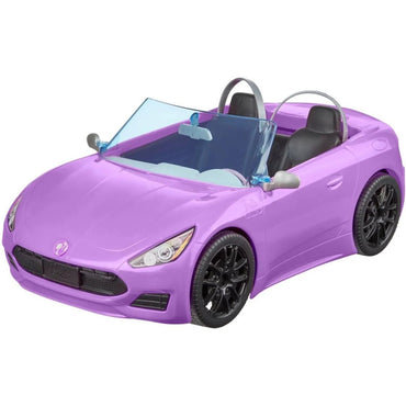 Barbie Doll And Purple Convertible Vehicle