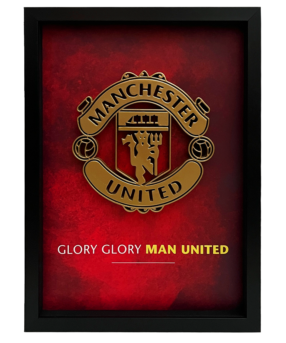 Manchester United Frame WIth 3D-printed Logo