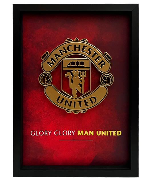 Manchester United Frame WIth 3D-printed Logo