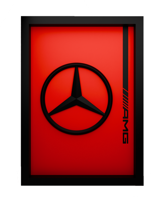 The Silver Arrows Frame WIth 3D-printed Logo