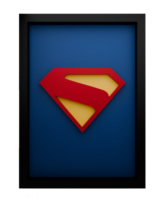 Superman Frame WIth 3D-printed Logo