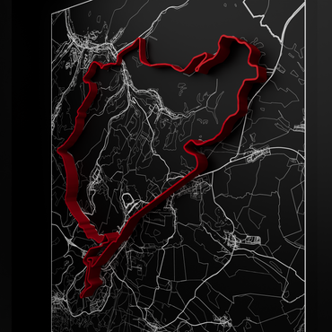 Nürburgring Frame WIth 3D-printed track
