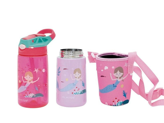 Mermaid-Themed Drinkware Set