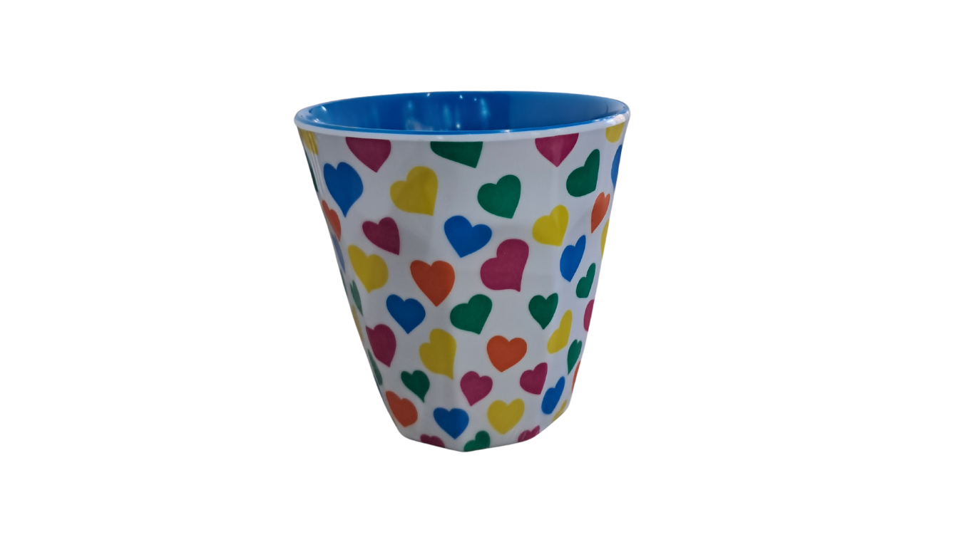 Melamine Glass Hearts
