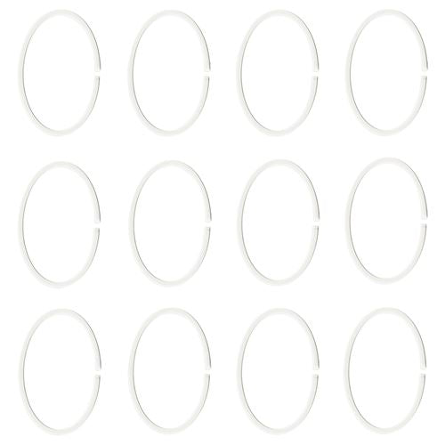 Shower curtain ring, white