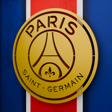 Paris Saint-Germain Frame WIth 3D-printed Logo