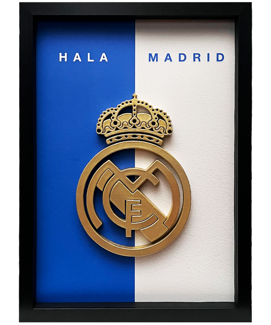 Real Madrid Frame WIth 3D-printed Logo