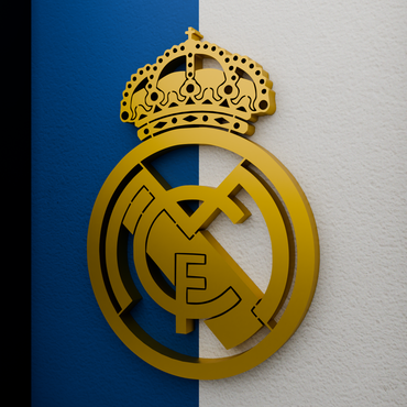 Real Madrid Frame WIth 3D-printed Logo