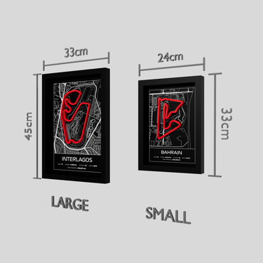 Suzuka Frame WIth 3D-printed track