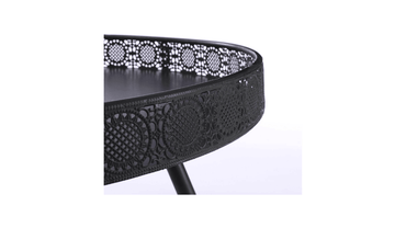 Essy Decoration Round Black Metal Table