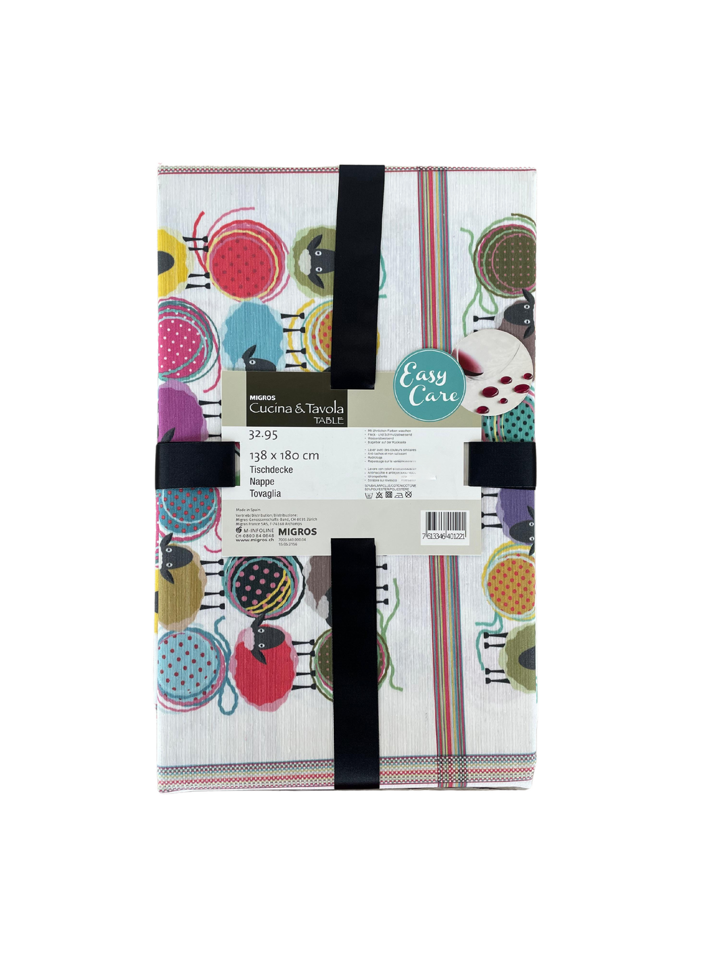 Tablecloth with Sheep Design - 138x180 cm