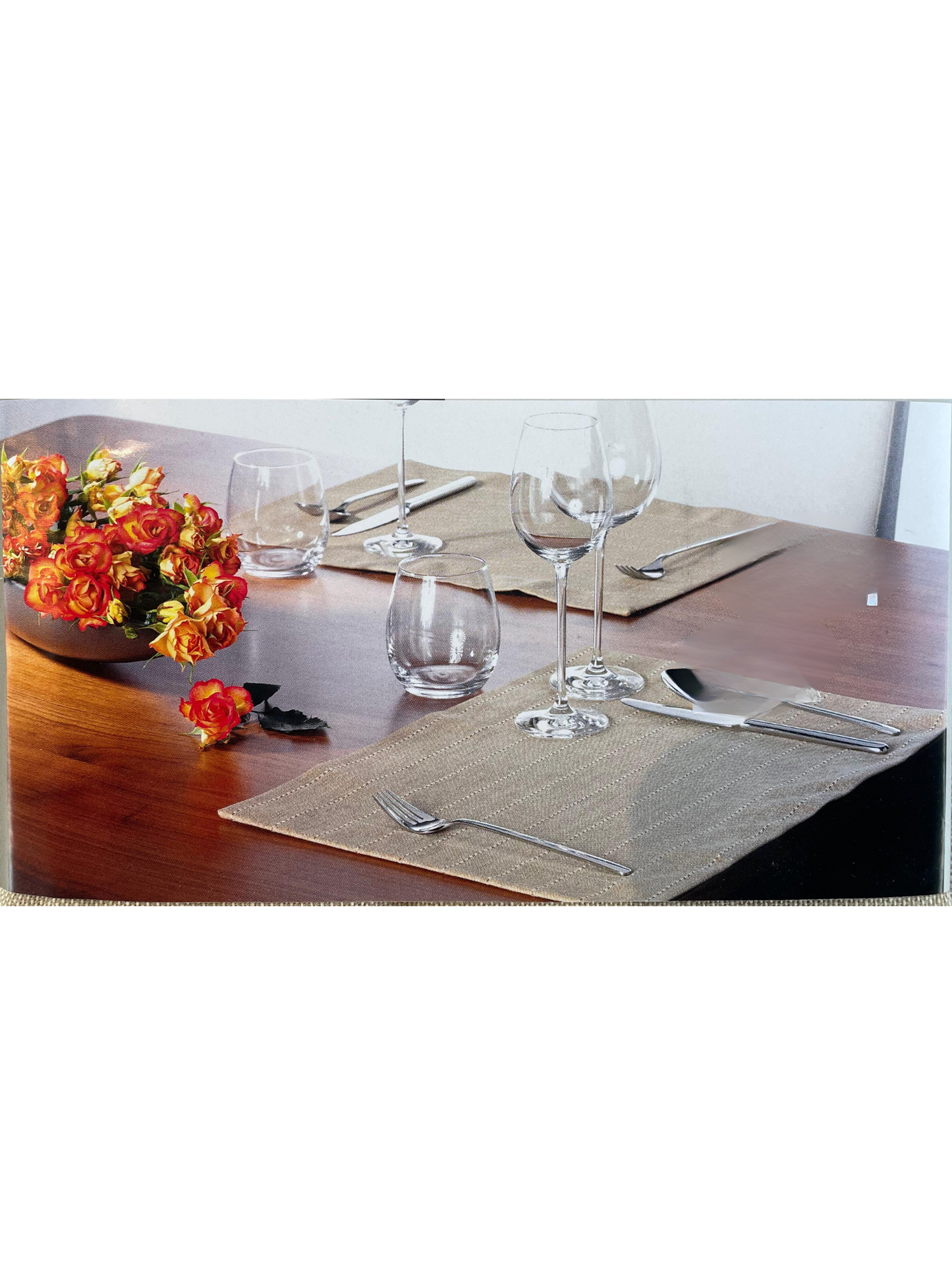Table Placements Beige Set of 2 - 33x45cm