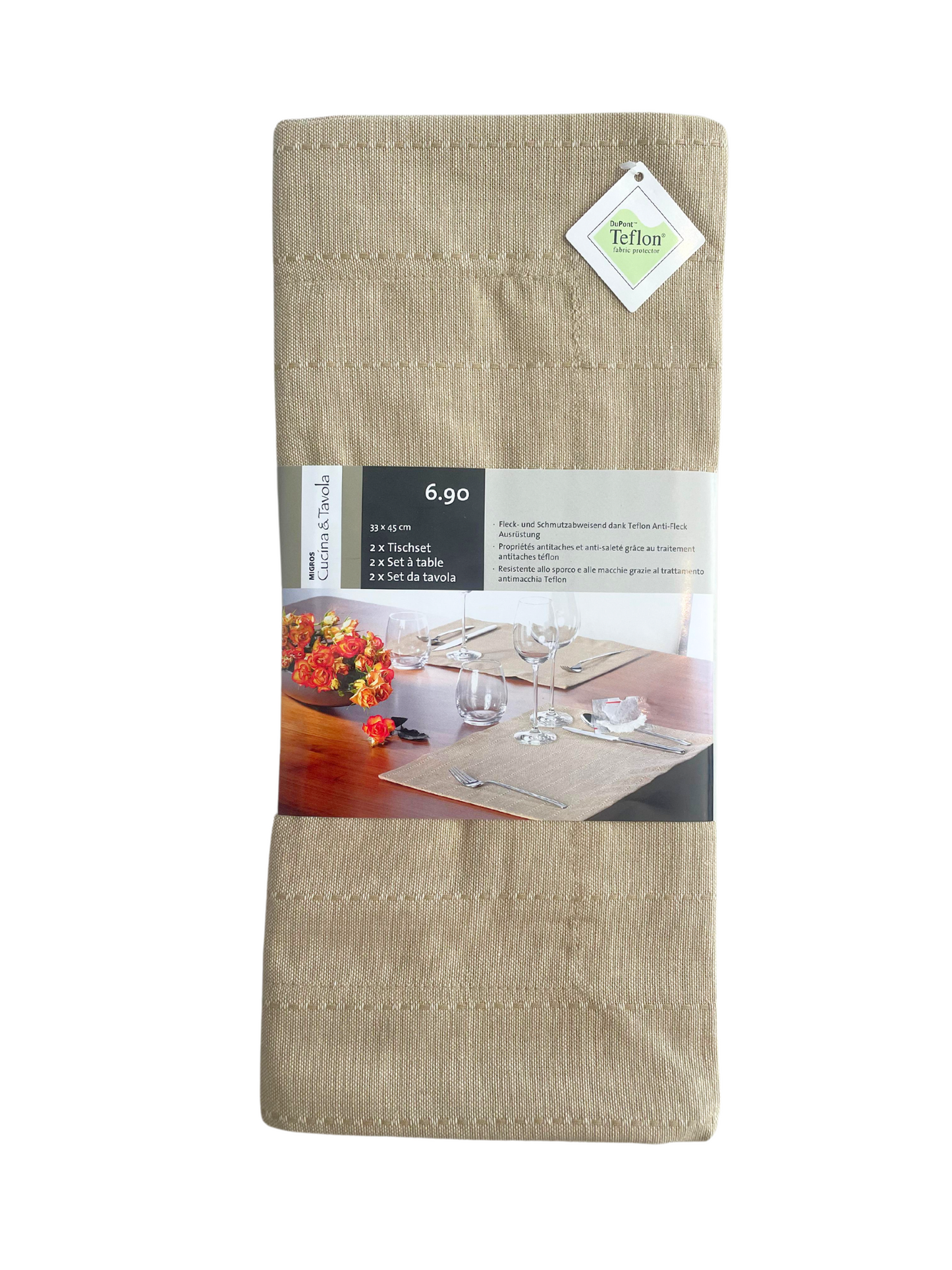 Table Placements Beige Set of 2 – 33x45cm