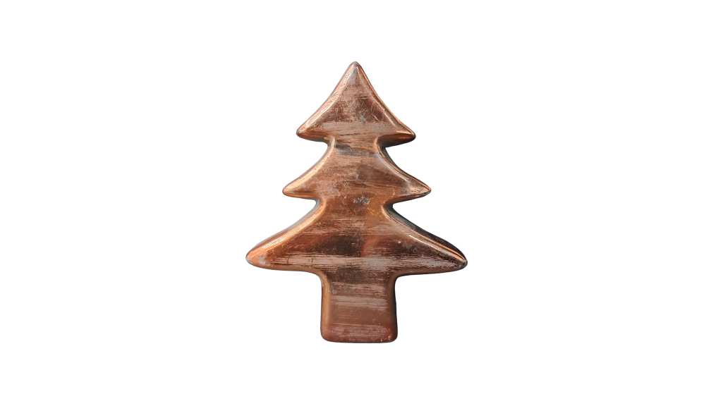 Ceramic Christmas Tree Decoration Rose Gold