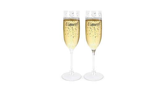 Set of 2 Melamine Champagne Glasses 160 ml