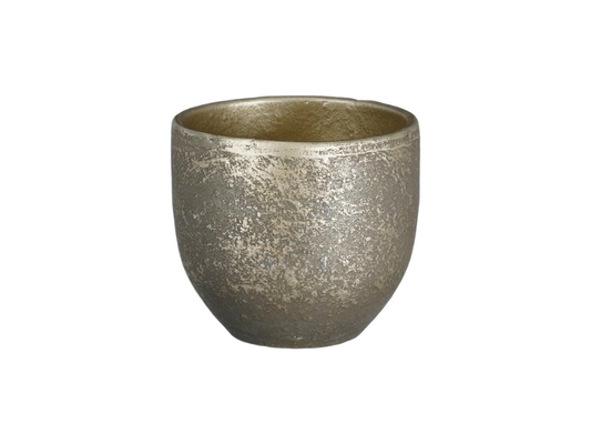 Medium Carrie Pot Round Black Rustic by Mica